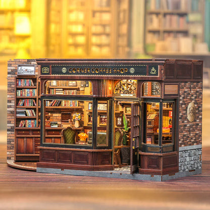 Corner Coffee Shop Miniature House | LKWood