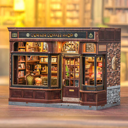 Corner Coffee Shop Miniature House | LKWood