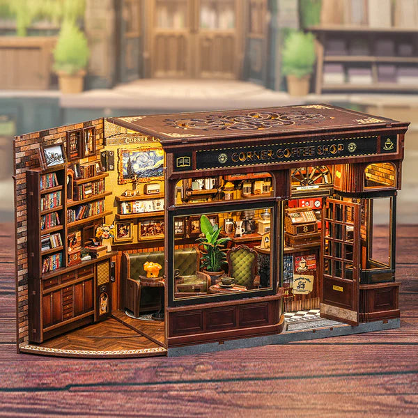 Corner Coffee Shop Miniature House | LKWood