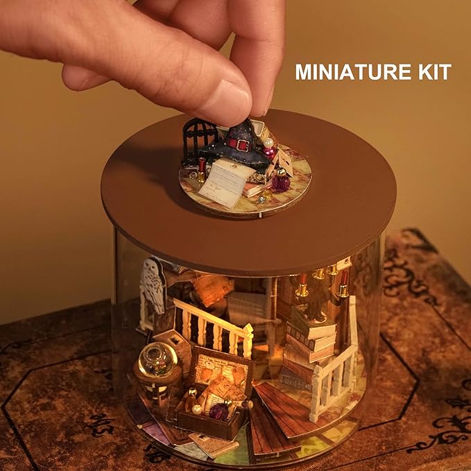 Magic House DIY Miniature Kit | LKWood (Dust Cover Included)