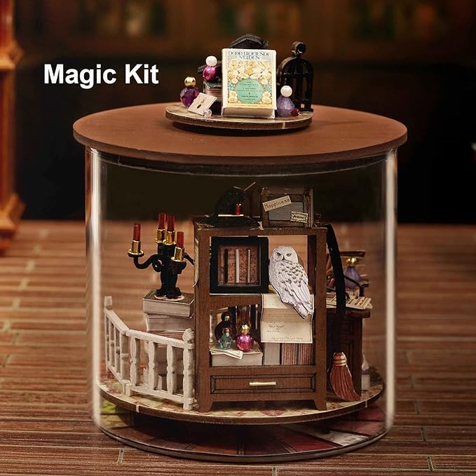 Magic House DIY Miniature Kit | LKWood (Dust Cover Included)