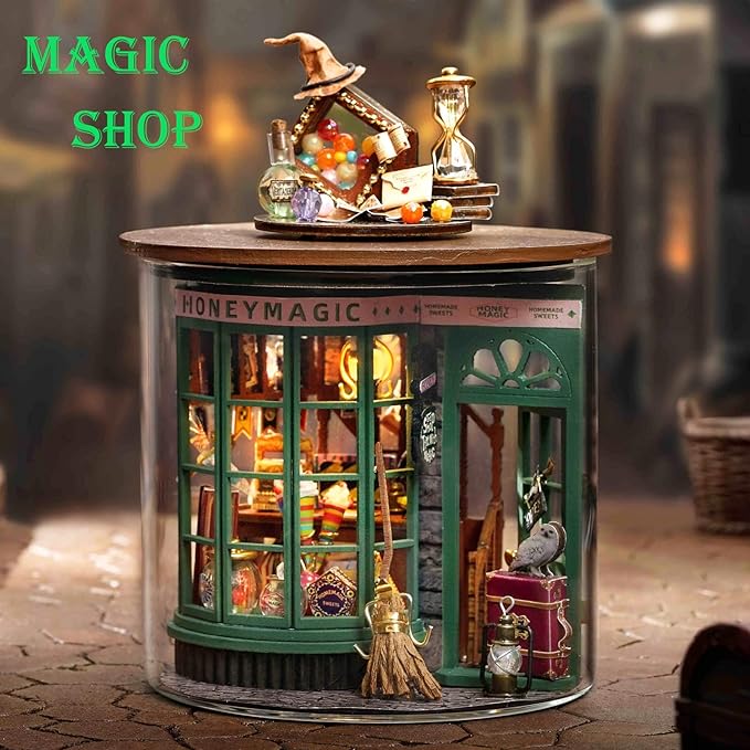 Magic Shop DIY Miniature Kit | LKWood (Dust Cover Included)