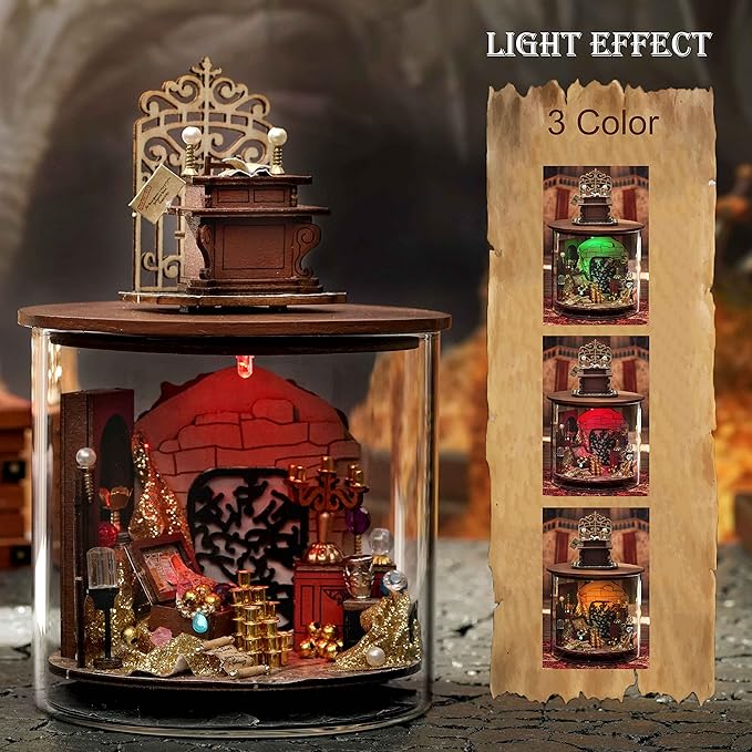 Magic Treasure DIY Miniature House | LKWood (Dust Cover Included)